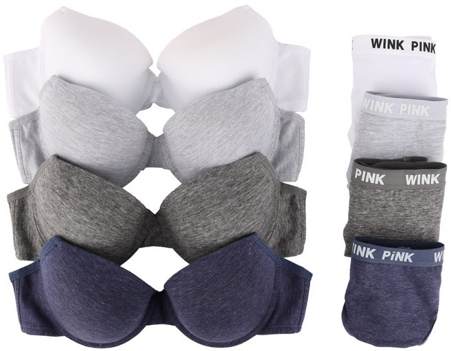 또온나 여성 데일리 코튼 브라팬티 8종세트 면소재 속옷세트 RK신시아8종 베이직한 디자인과 컬러감의 베스트 아이템