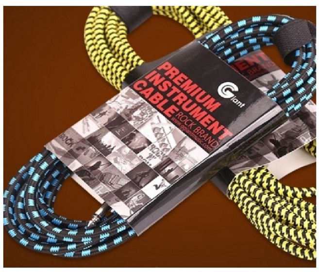 펜더 자이언트케이블 일렉기타 베이스기타 통기타 케이블 건반케이블 노이즈리스 고급케이블 3m 5m ㄱ자 기타잭, 길이 5M