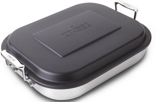 All-Clad 고멧 악세서리 스테인리스 스틸 스퀘어 베이커 20cm 실버 뚜껑포함 (E9019464), 12 x 15 Inch, 1개