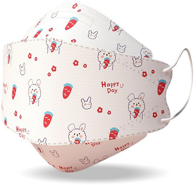 마미몰 프리미엄 새부리형 유아 아동 마스크 30+1매 50+1매 초소형 소형 어린이 아기, 3개, 레드캐롯, 소형, 프라임입체형, 10개입