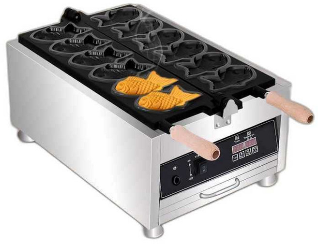 전기 붕어빵 기계 와플 잉어빵 길거리 도미빵 푸드트럭 상품, 기본 6칸