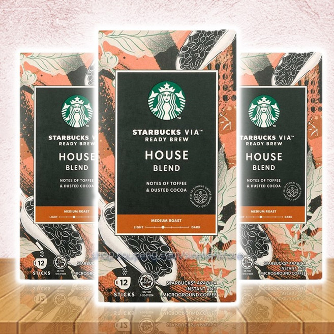 스타벅스 비아 하우스 블렌드 VIA, 3개, 12개입