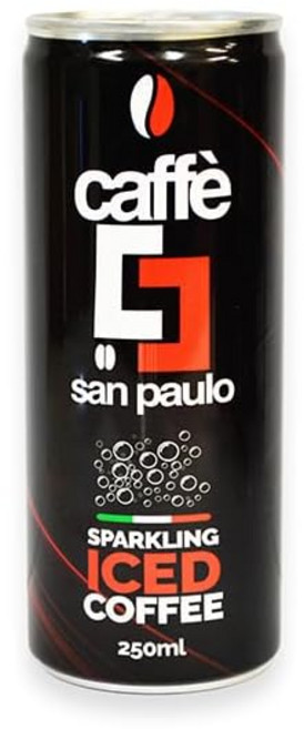 Caffè San Paulo 스파클링 아이스 커피 250ml 캔 이탈리아제 탄산이 들어간 커피, 1개, 1g