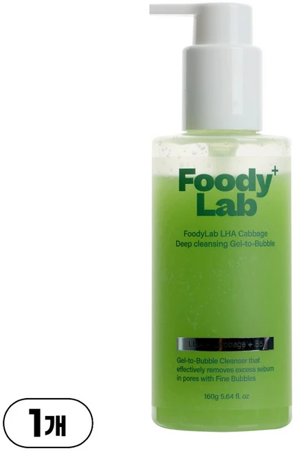 푸디랩 캐비지 라하 딥클렌징 젤투버블, 1개, 160g - 쿠팡