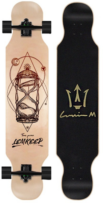 롱보드 보드 입문 성인 크루져 중급 크루저보드, 120cm 확장판-모래시계, 1개