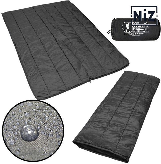 니즈홈 국산 방수하계침낭 여름용 초경량 사각침낭 아웃도어 슬리핑백, 단품
