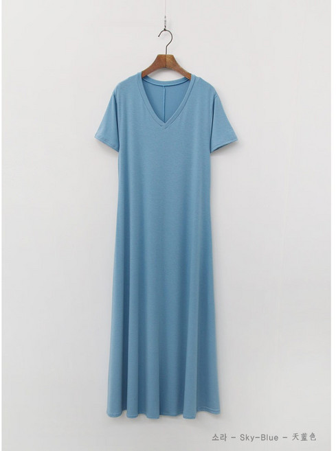 [아이엠수]디바 V넥 롱원피스