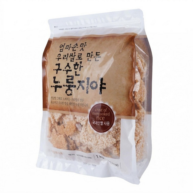 누룽지 가마솥 쌀 누룽지 튀김 설탕 1kg 1개