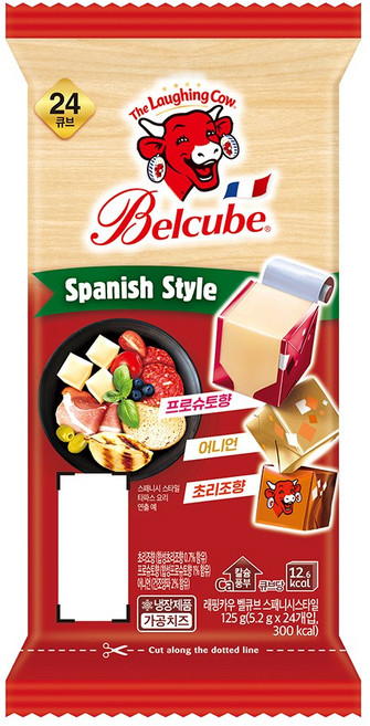 래핑카우 벨큐브 24큐브 125g 스패니시, 없음, 1개