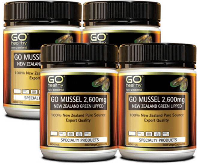 고헬시 뉴질랜드 초록입홍합 2600mg 300캡슐, 4개, 300정