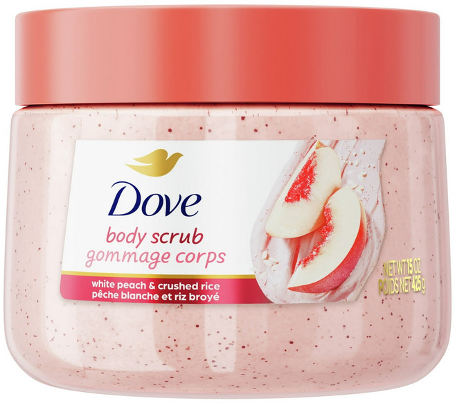 도브 각질제거 바디스크럽 포 우먼 피치, 1개, 425g