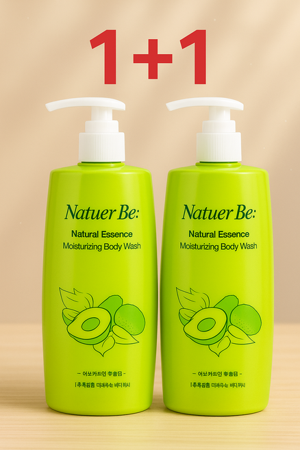 엔프라니 네추어비 내추럴 에센스 모이스춰라이징 바디워시1+1(뉴코아괴정아울렛), 2개, 500ml