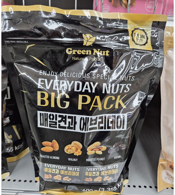 Green Nut 매일견과 에브리데이 빅팩 600g (20g X 30봉), 1개