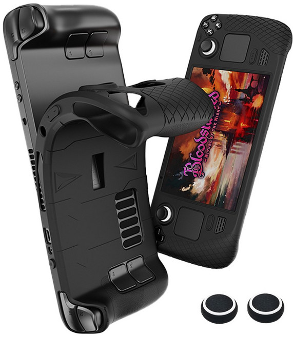 라나야 스팀덱 보호 케이스 조이스틱 풀커버 세트 OLED LCD 공용, 1개, 화이트, SD15