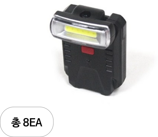블랙울프 자체충전 각도조절 줌 캡라이트 LC-9007_B + 마이크로 5핀 USB 케이블, 8세트
