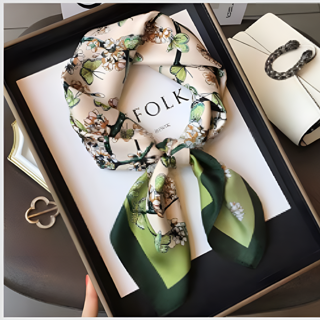 돈쭈모니 봄가을 라이트 럭셔리 여성 데일리 쁘띠스카프 3종세트