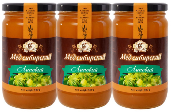 시베리아 피나무꿀 세계5대 명품꿀 러시아 알타이 토종 야생화 숙성 수입 자연산 벌꿀, 500g, 3개