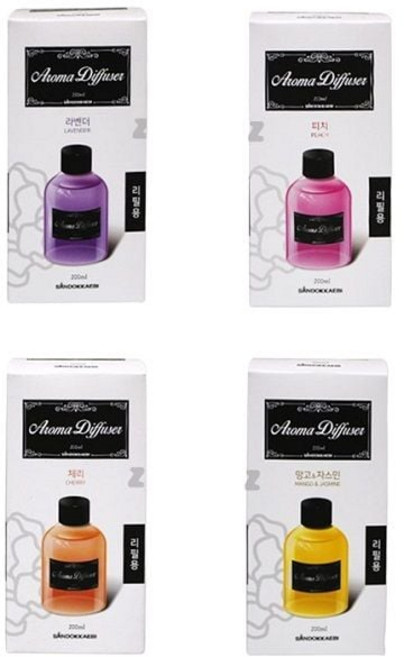 200ml 실내방향제 디퓨저 1p 아로마 리필, 선택:체리, 1개