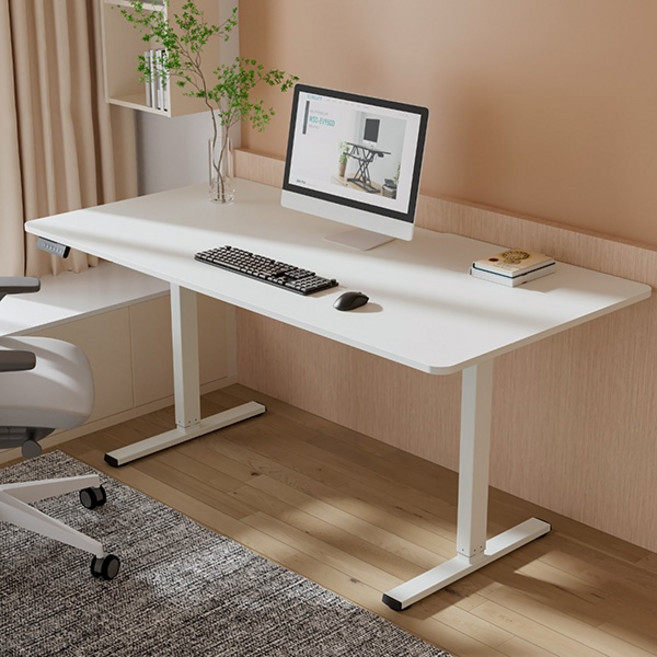 아이존아이앤디 듀얼모터 전동 높이조절 스탠딩 화이트 책상 모션데스크 EZ MD1680 (1600x800), 1개