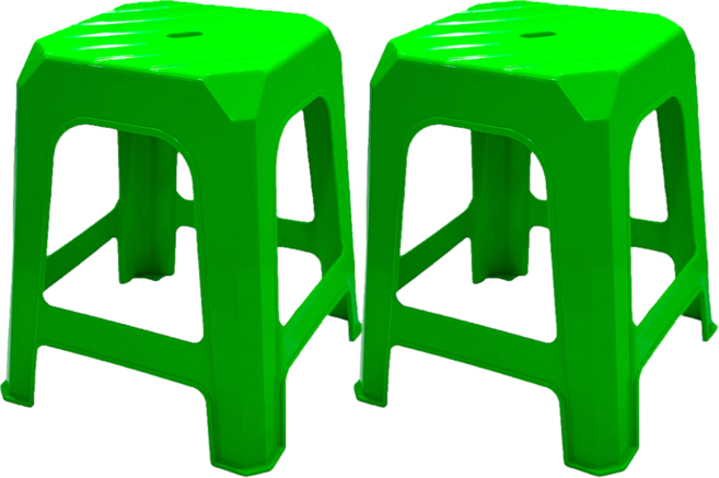 나코 간이 플라스틱 의자 야외용 편의점 튼튼한 고하중 사각 행사용 포장마차의자, 샤인머스켓, 2개