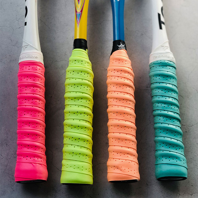 배드민턴 심그립 라켓 쿠션 그립 손잡이 밴드 테이프, 그린, 1개