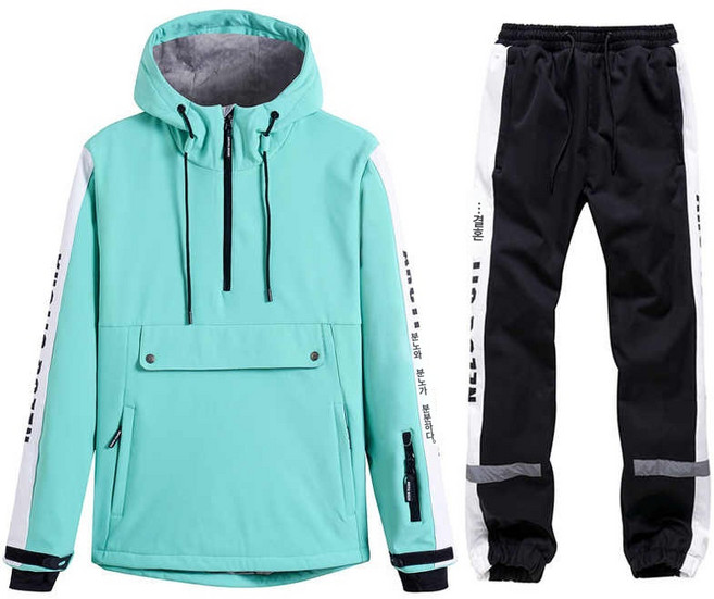 스키 후드티 스키복 여남 커플 스노보드복 보온 도톰 스키복 후드티 세트