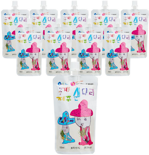 곶자왈 제주 쉰다리 보리, 100ml, 10개