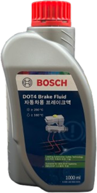 보쉬 브레이크오일 자동차 차량용 브레이크오일 DOT-4 1L, 1개, 보쉬 DOT-4 1L