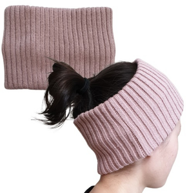 ACAOZ 남자 여자 두껍고 굵은 골지 넓은 와이드 헤어밴드