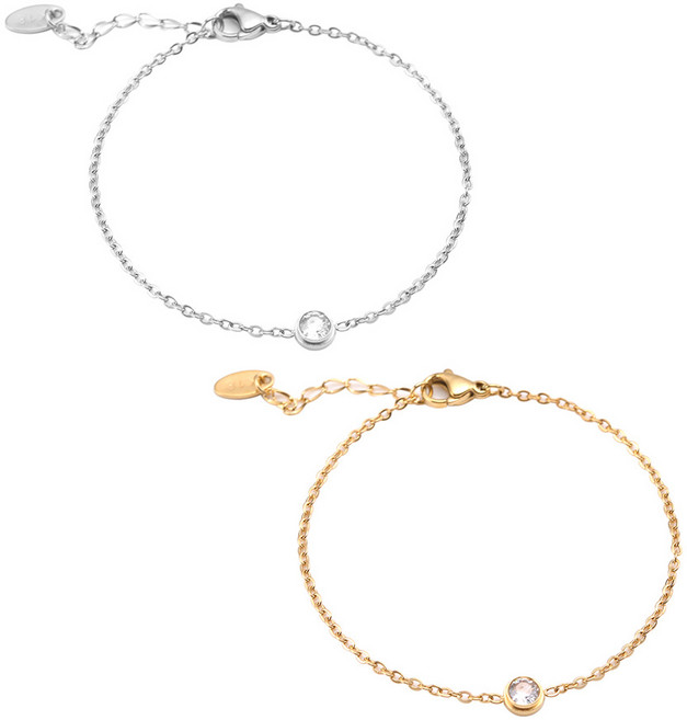 여성 베이직 심플 펜던트 써지컬스틸 팔찌 Bracelet C5 & C6