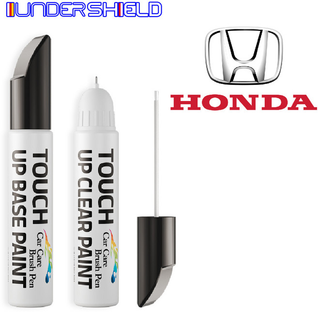 언더쉴드 혼다 자동차 붓펜 투명세트 터치업 카페인트, NH658P 그라파이트펄, 1세트