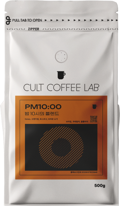 컬트커피랩 와인풍미 깔끔한 산미있는 밤 10시 블렌드 커피원두, 500g, 1개, 핸드드립(중간)
