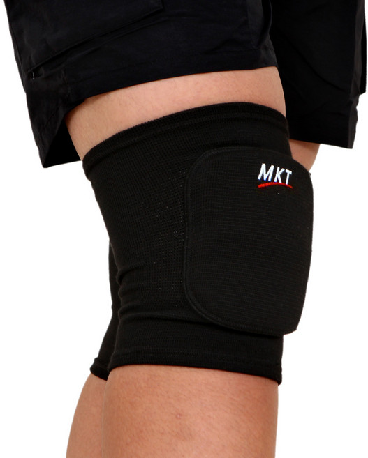 MKT 무릎 보호대 좌/우 2P 1SET 군입대 훈련소 준비물 유격훈련 군대필수품 입대 선물 운동 자전거, BLACK, 1세트