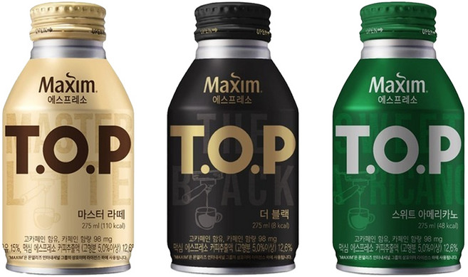 [예진마트] 티오피 275 마스터라떼 12개+더블랙 4개+스위트아메리카노 4개, 20개, 275ml