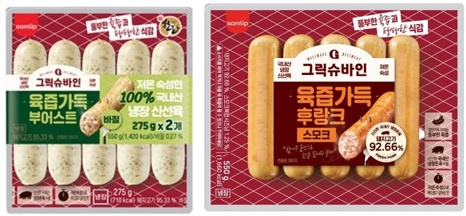 그릭슈바인 육즙가득 부어스트 후랑크 소시지 550g 4팩 골라담기, 4개