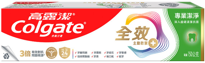 高露潔 全效牙膏, 1個