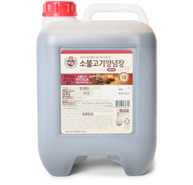 소불고기양념장 10kg/CJ제일제당, 1개, 10kg