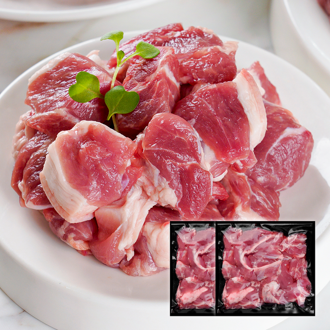 한돈 돼지고기 찌개용 (냉장), 2개, 500g
