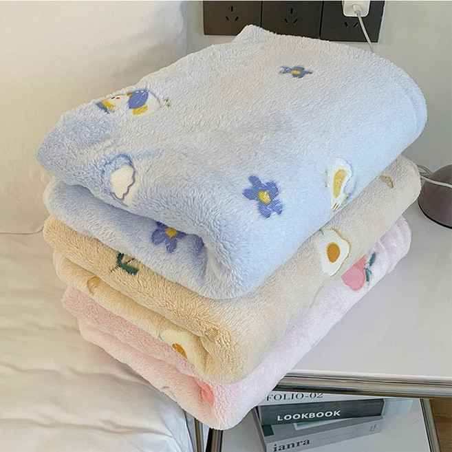 [코코멜로] 극세사 무릎 휴대용 블랭킷 휴대용 수능 담요 70*100