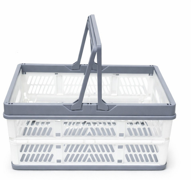 SHC 다용도 접이식 정리&보관바구니 - 소형 / 중형 / 대형, 그레이, 1개