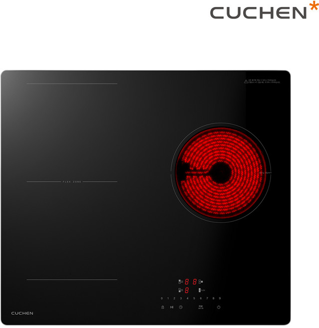 쿠첸 하이브리드 3구 인덕션 전기레인지 CEO-B3SF3A0NBA 자가설치, 빌트인