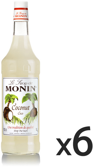 모닌 코코넛 시럽 1000ml, 1L, 6개