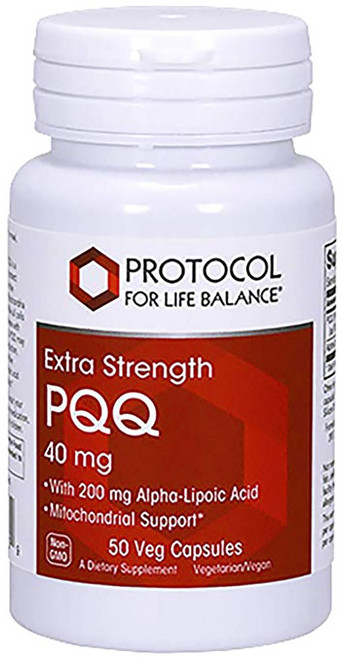 Protocol For Life Balance Extra Strength PQQ素食膠囊 40mg, 50顆, 1罐