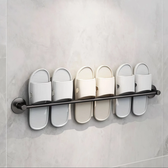 라온샵 무타공 3인용 욕실 슬리퍼 거치대, 70cm, 1개