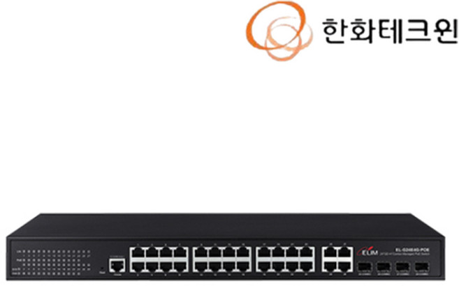 한화비전 SPN-22242 28포트 L2 광 기가비트 스위치 허브, 1개
