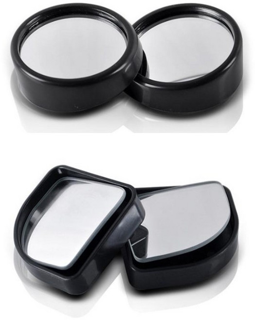 미니 사각지대 보조미러 사이드미러 각도조절, 1개, 컨텐츠 참조, 원형