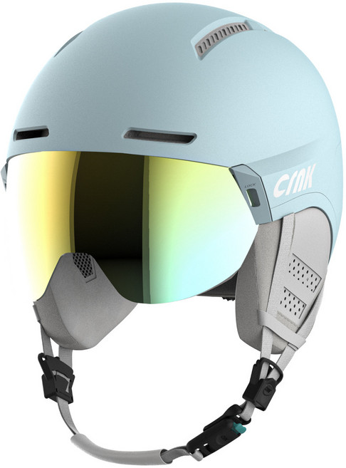 크랭크 갤럽 고글일체형 스노우 헬멧, 아이스블루, 1개