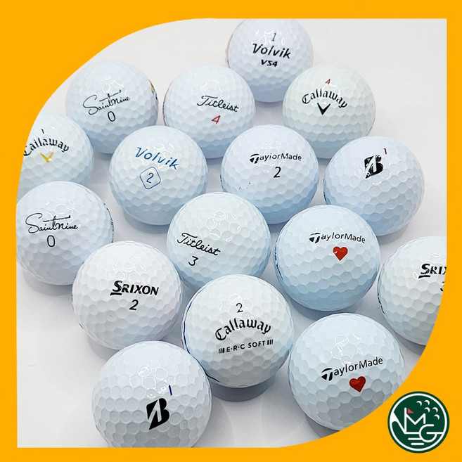 10알 유명 브랜드 컬러 화이트 로스트볼 골프공, 유명브랜드 화이트 A.A-, 10개입, 1개