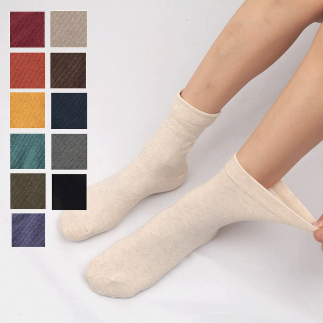 [5/5+5켤레][무배/당일출고]madeinkorea국내자체제작 발목조임제로 비침제로 프리미엄 데일리 여성 무압박 11종 임산부 무압박중목 데일리양말[5/5+5PACK]