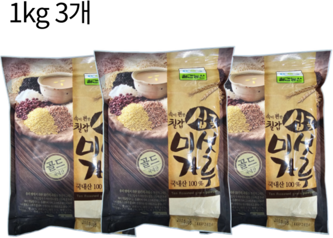 칠갑 속이편한 십곡미숫가루 국내산 미싯가루 무료 빠른배송, 3개, 1kg